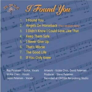 Ray Petersen Music - "I Found You" CD Back Cover